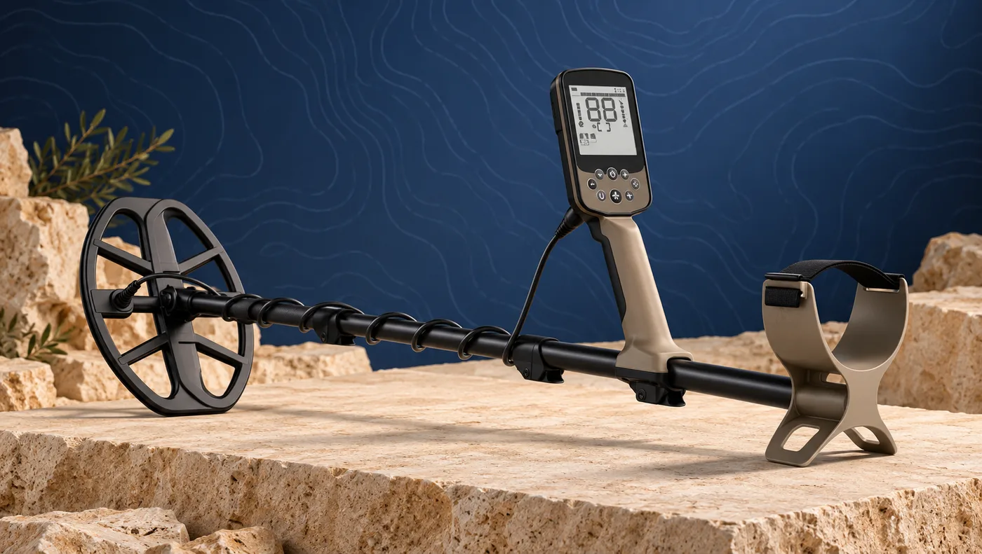 تصور فوتوغرافي أصلي كامل لجهاز Minelab X-Terra Elite لكشف الذهب والمعادن في الجزائر